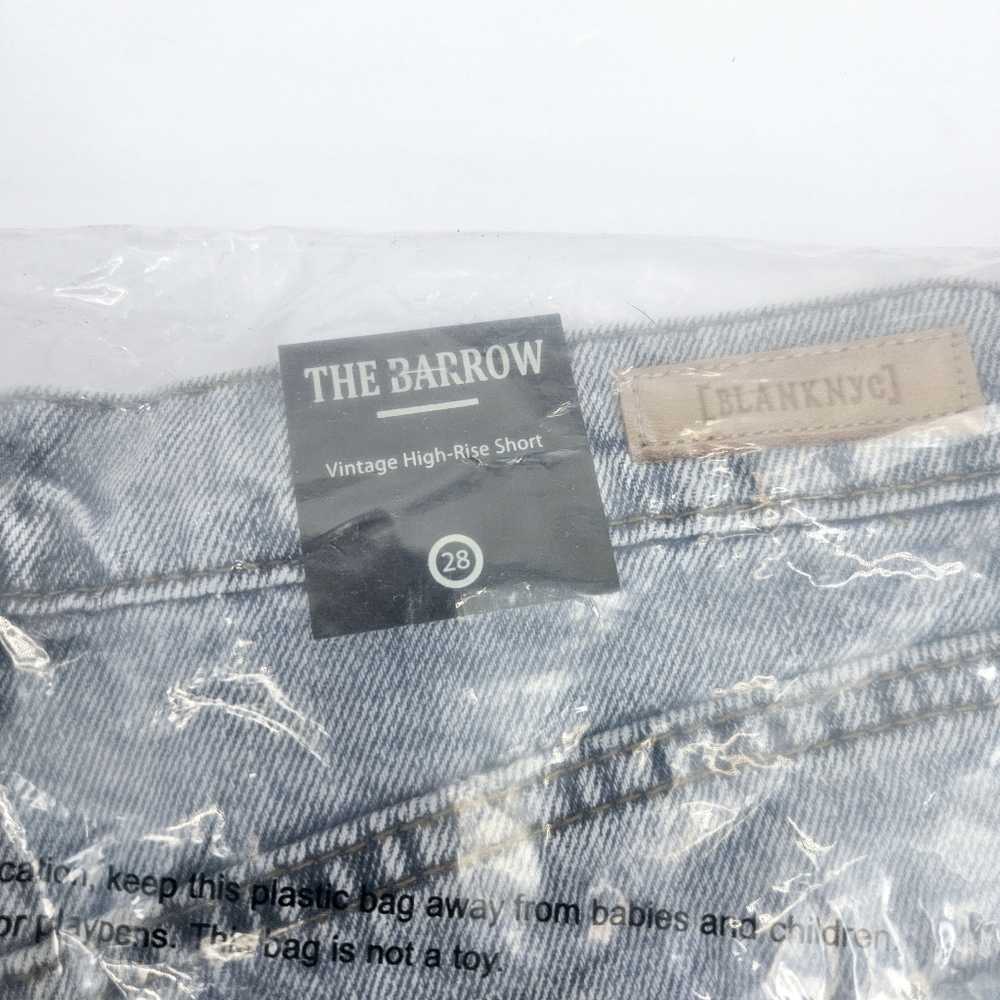BlankNYC Barrow Distressed Cut-off Jean Shorts Vintage High Rise New - Picture 7 of 9
